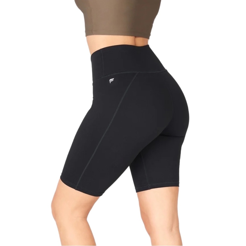 Fabletics Define Powerhold High Waisted Bike Shorts Black 7.5 Inch Size Small